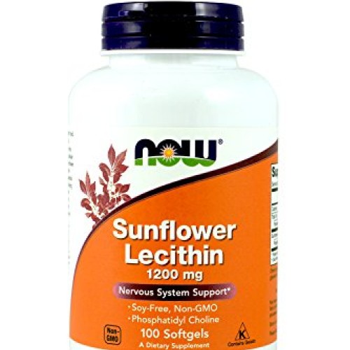 NOW Foods Sunflower Lecithin 1,200 Mg Softgels, 2 Pk
