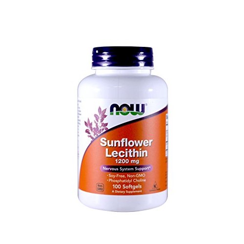 Now Foods Sunflower Lecithin, 100 Softgel 2 Pack