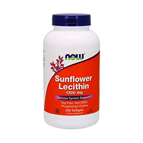 Now Foods Sunflower Lecithin - Phosphatidyl Choline - 1,200 MG 2...