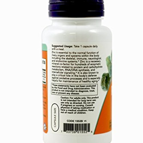 NOW Foods Zinc Picolinate 50mg,120 Capsules Pack of 2