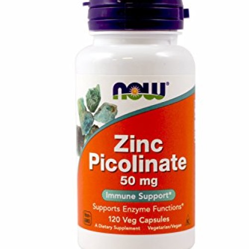 NOW Foods Zinc Picolinate 50mg,120 Capsules Pack of 2