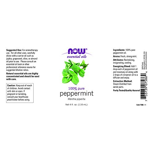 Now Peppermint Essential Oil, 4-Ounce