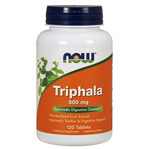 NOW Triphala, 500 mg, 120 Tablets Pack of 2