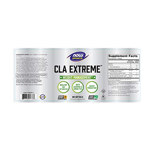 NOW Sports Nutrition, CLA Extreme Conjugated Linoleic Acid With...