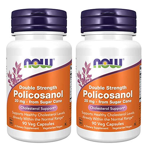 NOW Foods Policosanol 20mg Plus, 180 Vcaps 90 X 2
