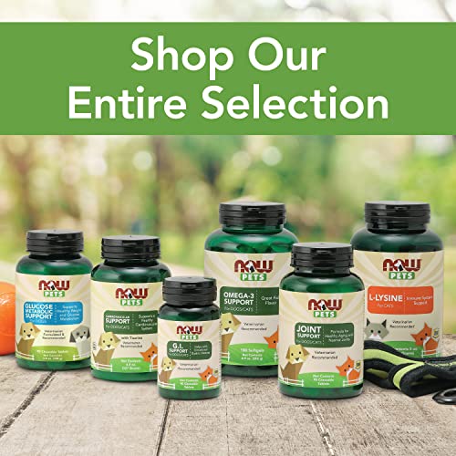 NOW Pet Health, L-Lysine Supplement, Powder, Formulated for Cats,...