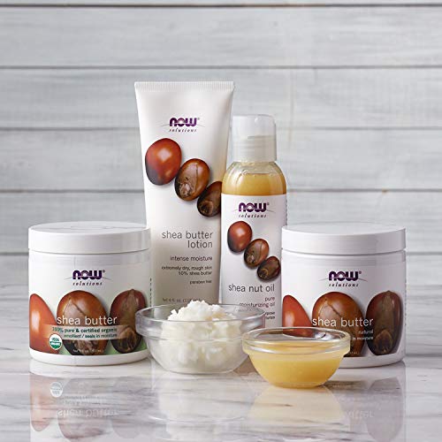 NOW Solutions, Certified Organic Shea Butter, Moisturizer For Rou...