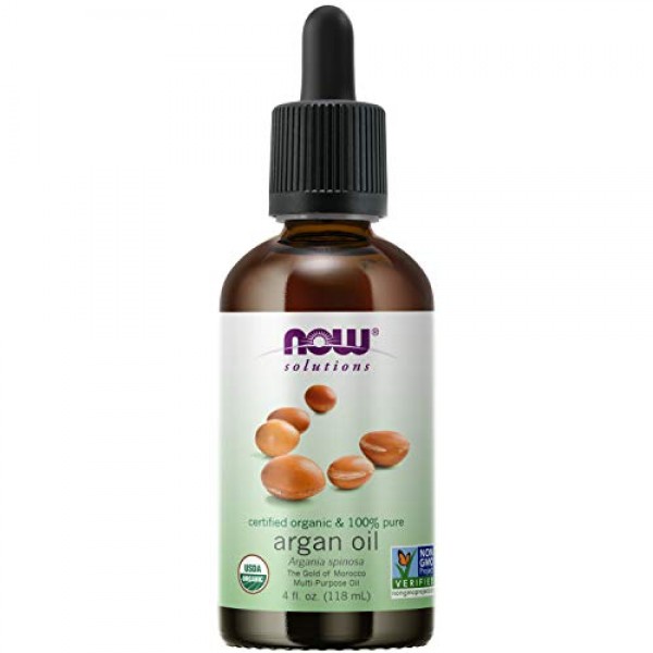 NOW Solutions, Organic Argan Oil, Certified Organic and 100% Pure...