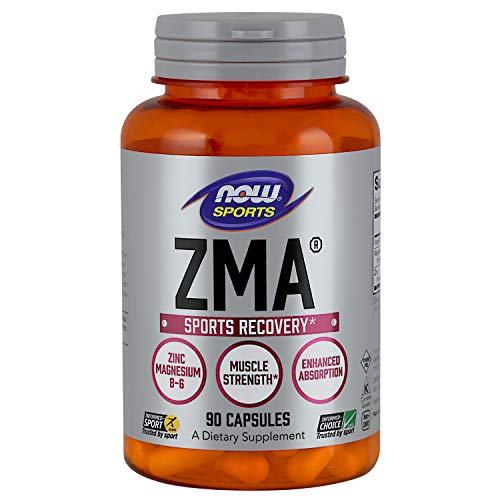 NOW Sports Nutrition Recovery Capsules, ZMA Zinc, Magnesium and ...