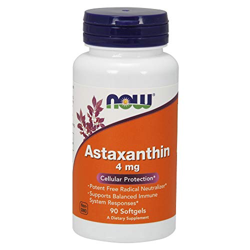 NOW Supplements, Astaxanthin 4 mg derived from Non-GMO Haematococ...