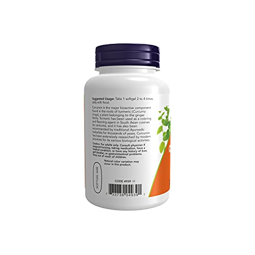 NOW Supplements, Curcumin Curcuma longa, 120 Softgels