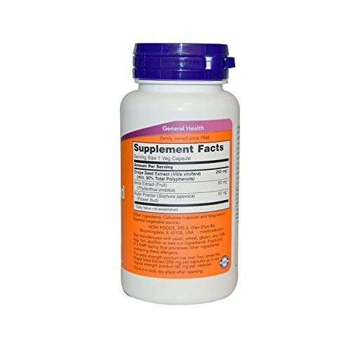 NOW Supplements, Grape Seed a Highly Concentrated Extract with a...
