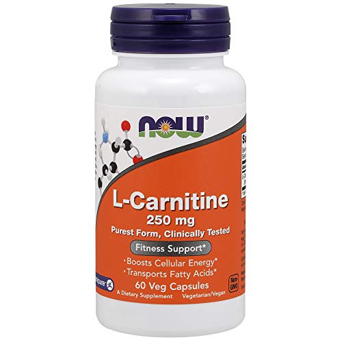 NOW Supplements, L-Carnitine 250 mg, Purest Form, Amino Acid, Fit...