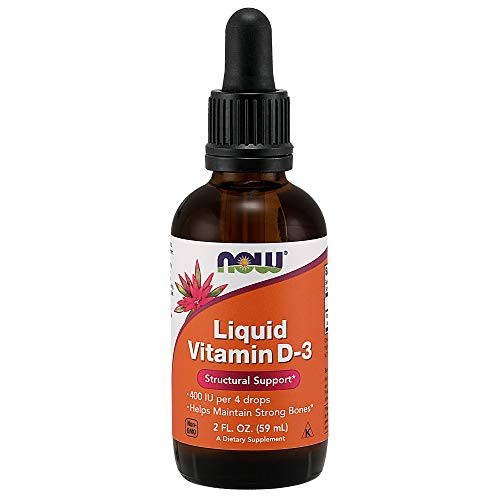 NOW Supplements, Liquid Vitamin D-3, Strong Bones*, Structural Su...