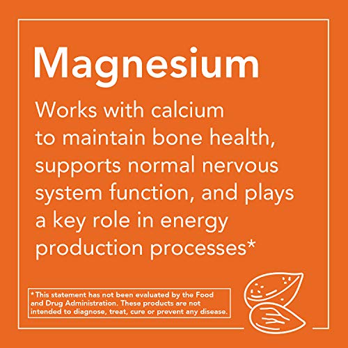 NOW Supplements, Magnesium Citrate Pure Powder, Enzyme Function*,...