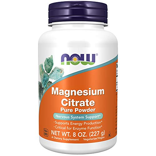NOW Supplements, Magnesium Citrate Pure Powder, Enzyme Function*,...