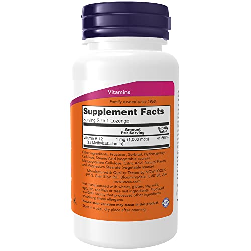 NOW Supplements, Methyl B-12 Methylcobalamin 1,000 mcg, Nervous...
