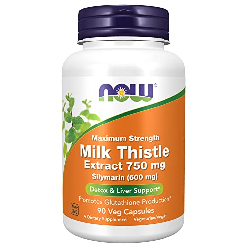 NOW Supplements, Milk Thistle Extract, Extra Strength 750 mg, Sil...