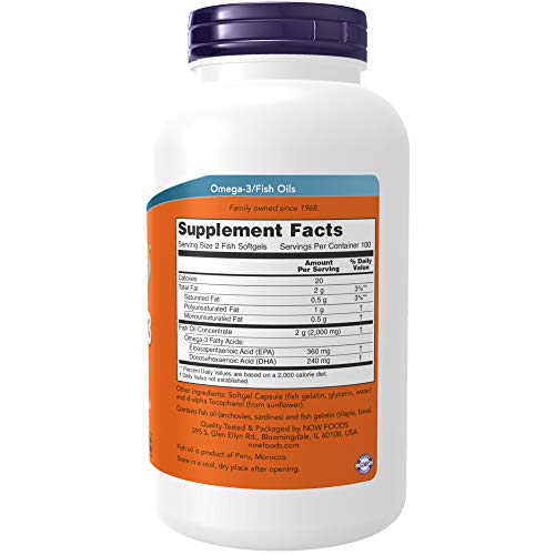 NOW Supplements, Omega-3 180 EPA / 120 DHA, Molecularly Distilled...
