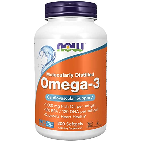 NOW Supplements, Omega-3 180 EPA / 120 DHA, Molecularly Distilled...