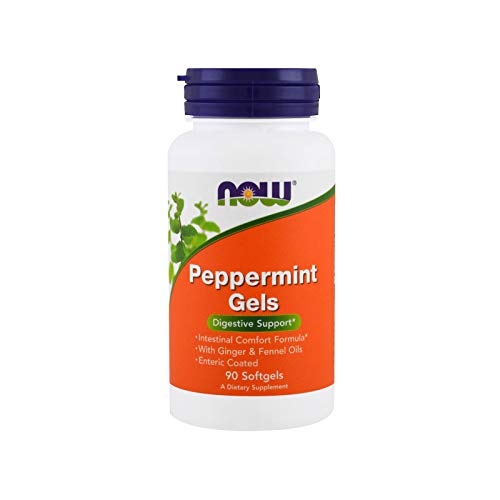NOW Supplements, Peppermint Gels with Ginger & Fennel Oils, Enter...