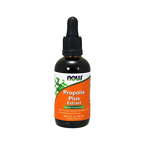 NOW Supplements, Propolis Plus Extract Liquid with Dropper, Herba...