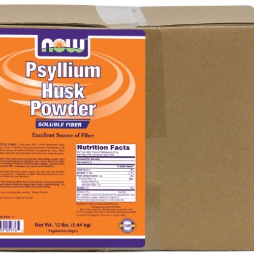 NOW Supplements, Psyllium Husk Powder, Non-GMO Project Verified, ...