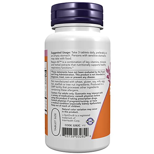 NOW Supplements, Respir-All with Quercetin, Vitamin C, Nettle Ex...