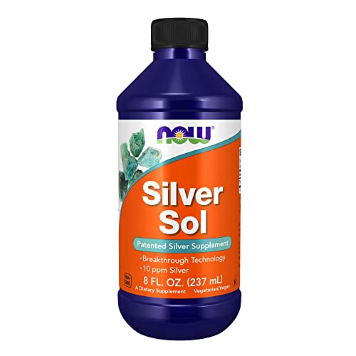 NOW Supplements, Silver Sol 10 PPM with Elemental Silver and Deio...