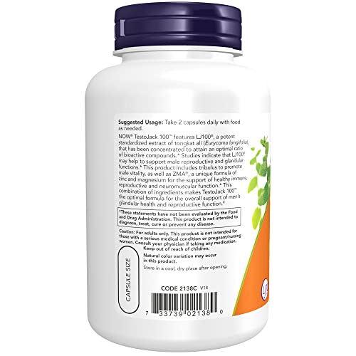NOW Supplements, TestoJack 100 with LJ100, a potent standardize...