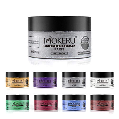 Disposable Hair Color Wax 8 Colors For Hair Mud Cream DIY Tempora...