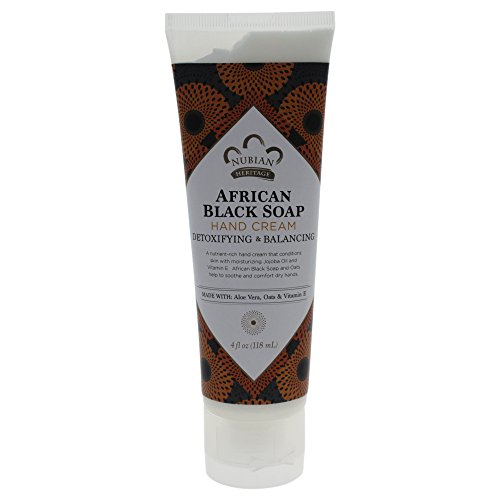 Nubian Heritage Hand Cream, African Black Soap, 4 Ounce