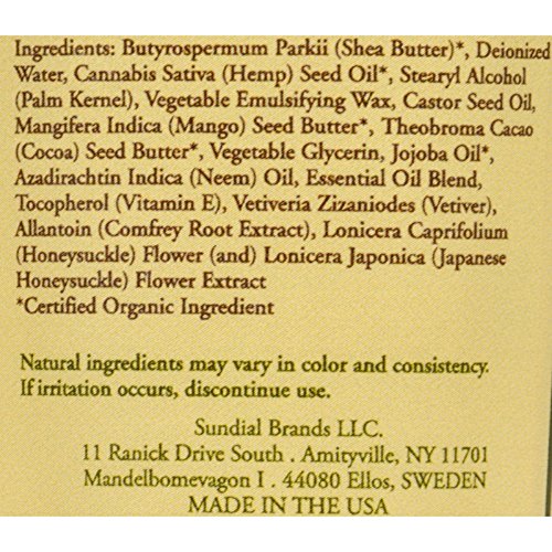Nubian Heritage Hand Cream Indian Hemp And Haitian Vetiver - 4 oz...