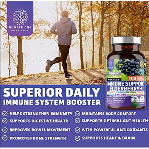N1N Premium Immune System Booster 10 Potent Ingredients with El...