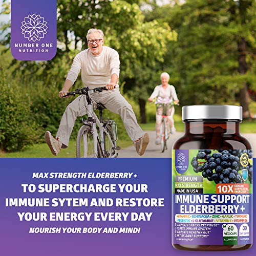N1N Premium Immune System Booster 10 Potent Ingredients with El...
