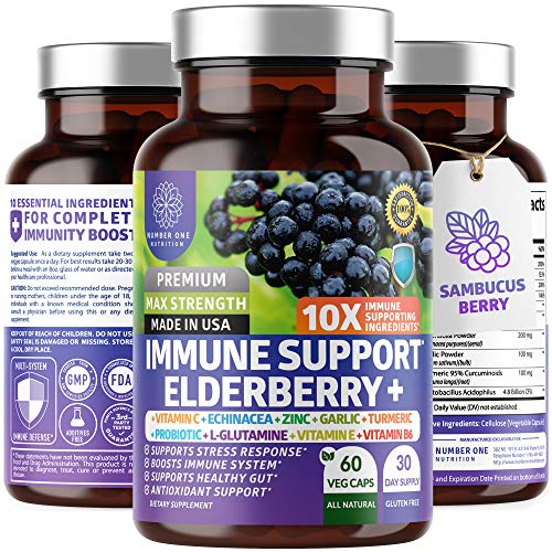 N1N Premium Immune System Booster 10 Potent Ingredients with El...