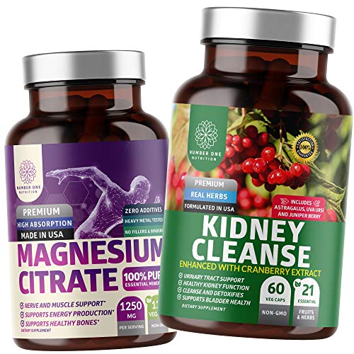 N1N Premium Kidney Cleanse and Magnesium Citrate, All Natural Sup...