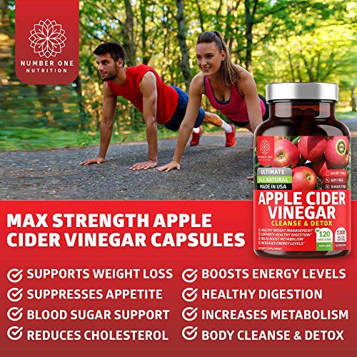 N1N Premium Kidney Support and Apple Cider Vinegar Capsules, All ...