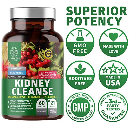 N1N Premium Kidney Support and Apple Cider Vinegar Capsules, All ...