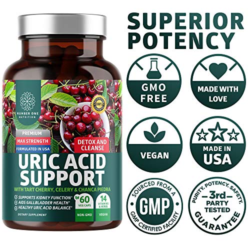 N1N Premium Uric Acid Support for Men and Women 14 Potent Herbs...