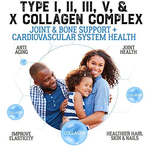 Multi Collagen Capsules Complex – High Absorption Collagen Peptid...