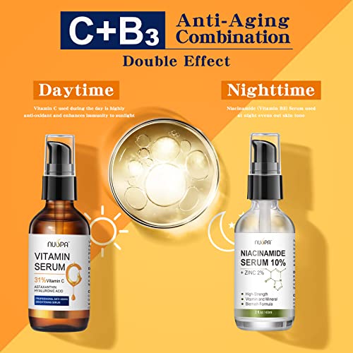 Vitamin C Serum for Face 2oz 31% Vitamin C Facial Moisturizer Ser...