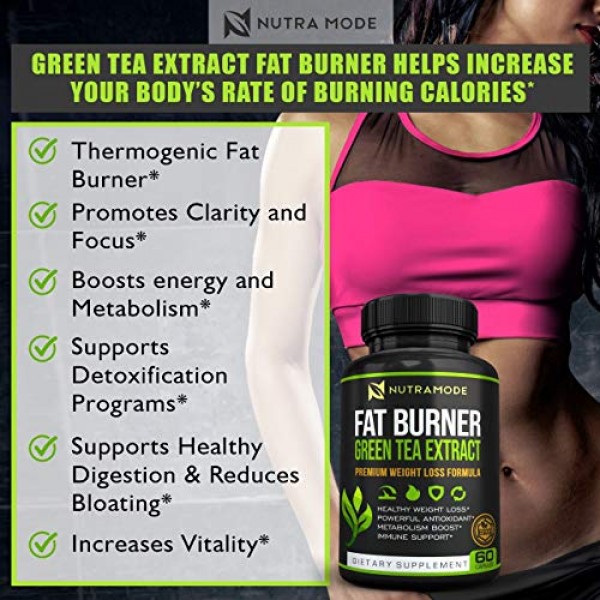 Premium Green Tea Extract Fat Burner Supplement with EGCG-Natural...