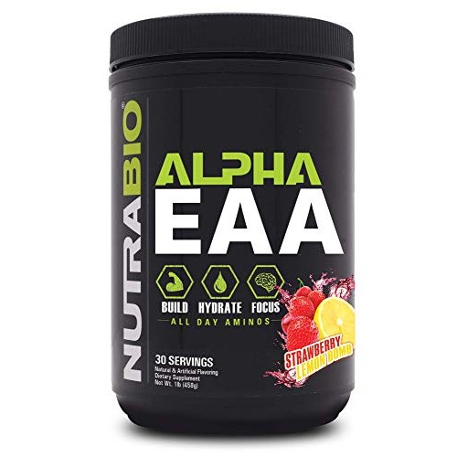 NutraBio Alpha EAA - All-Day Aminos - Recovery, Energy, Focus, an...