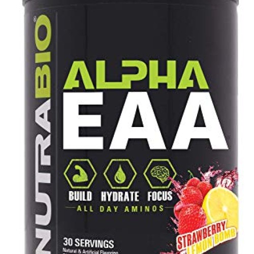 NutraBio Alpha EAA - All-Day Aminos - Recovery, Energy, Focus, an...