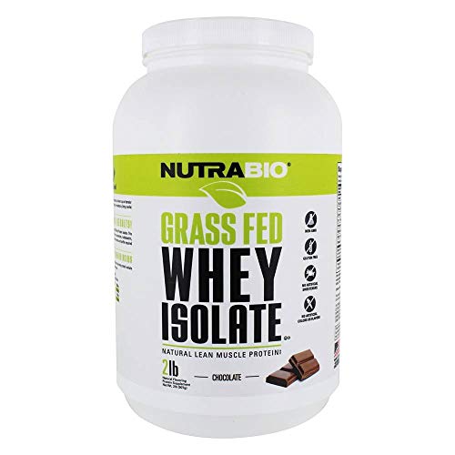 NutraBio Grass Fed Whey Isolate Protein Powder - 25G of Protein P...