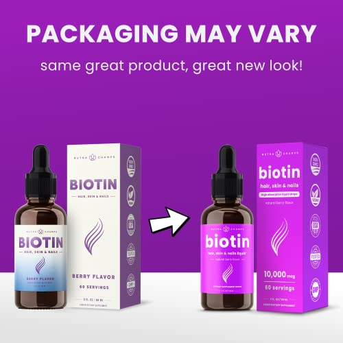 Liquid Biotin Supplement | Liquid Biotin for Hair Growth, Nail He...