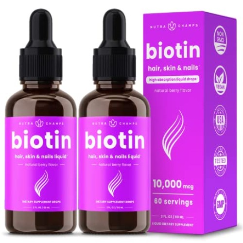 Liquid Biotin Supplement | Liquid Biotin for Hair Growth, Nail He...