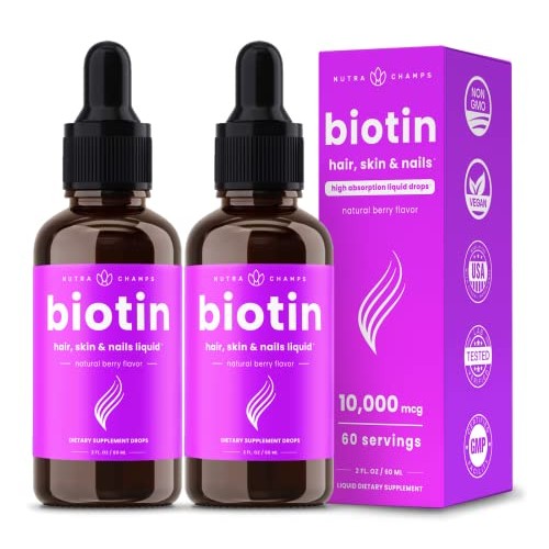 Liquid Biotin Supplement | Liquid Biotin for Hair Growth, Nail He...