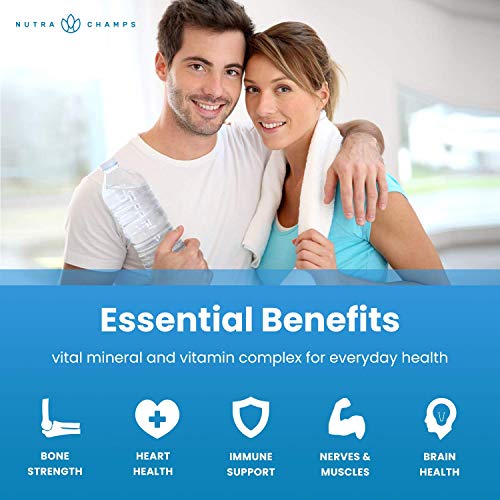 Magnesium Zinc & Vitamin D3 Supplement - Most Bioavailable Forms;...